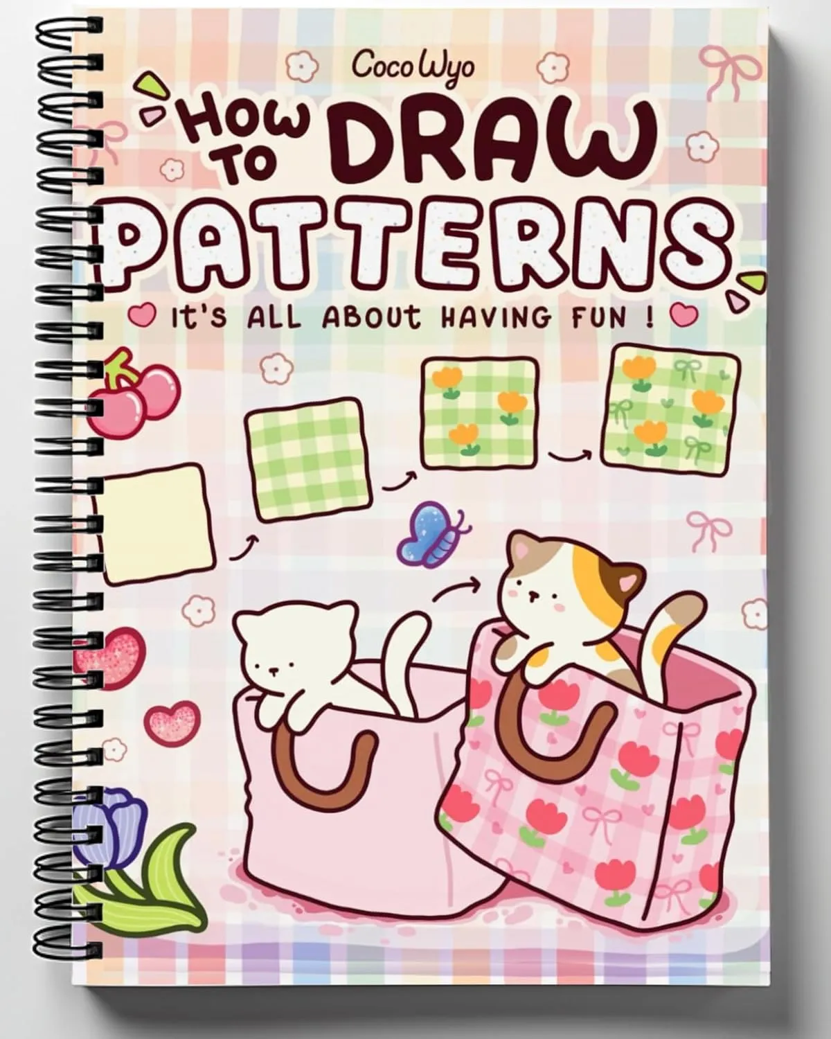 Rebound edition of How to Draw Patterns: Easy and Fun Step-by-Step Guide for Unique Creations — spiral binding by Spindory